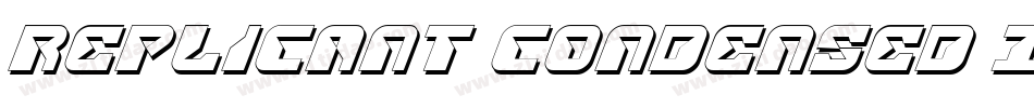 Replicant Condensed Italic字体转换